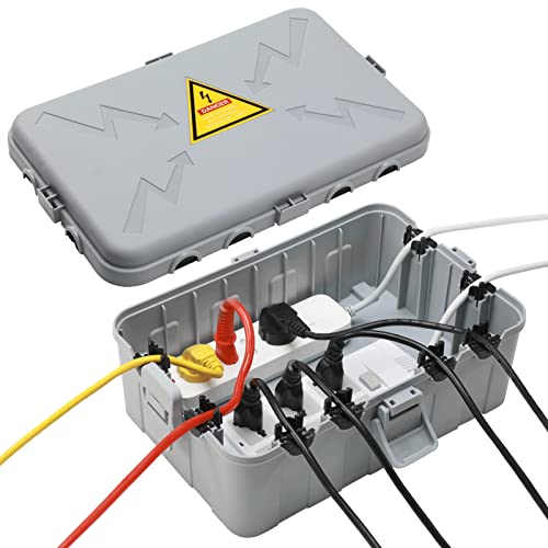 Amazon.co.jp: 大型屋外電気ボックス IP54防水屋外コンセント